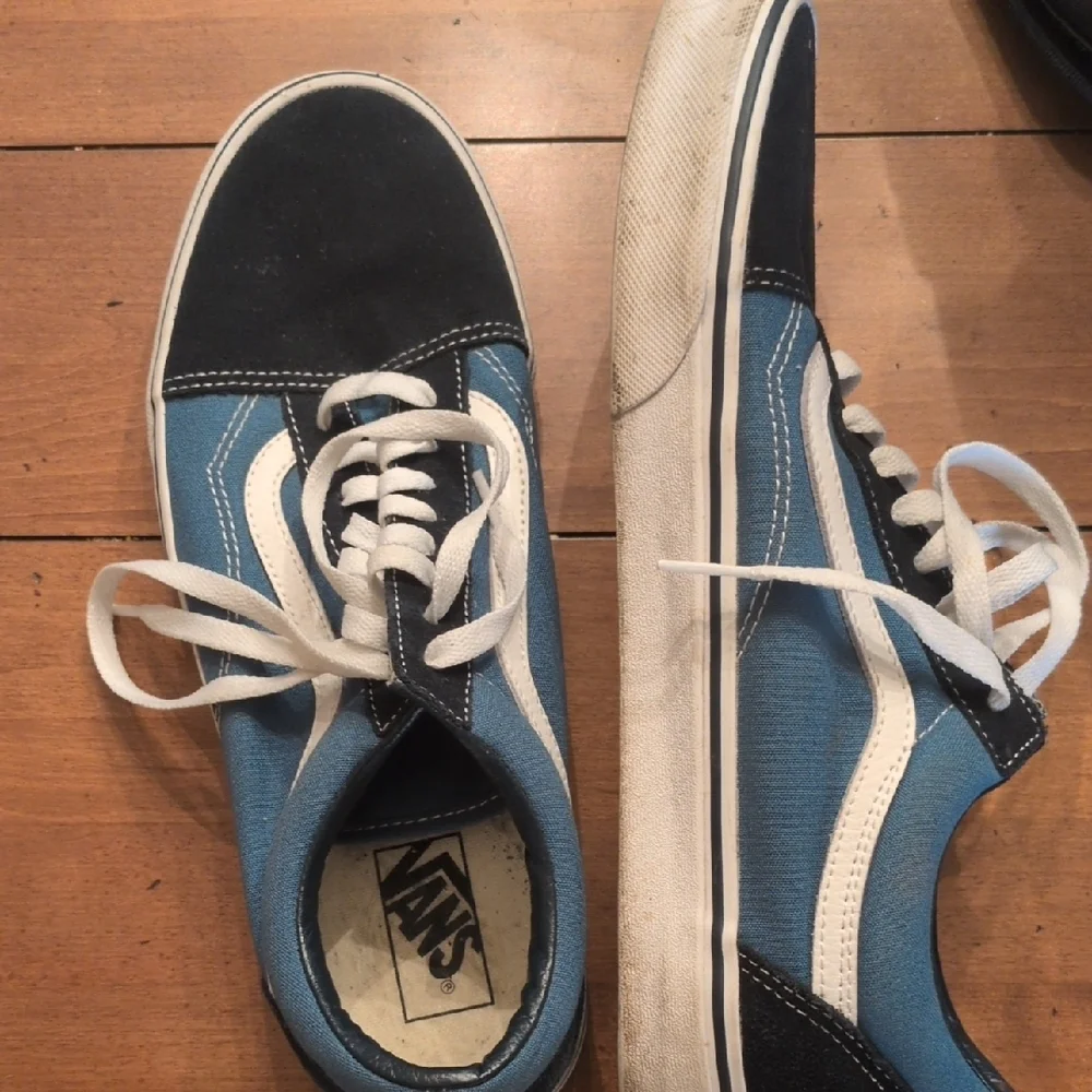 Vans Two-Tone Blue and Black Sneakers
